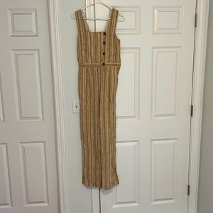 Yellow tank top jumpsuit